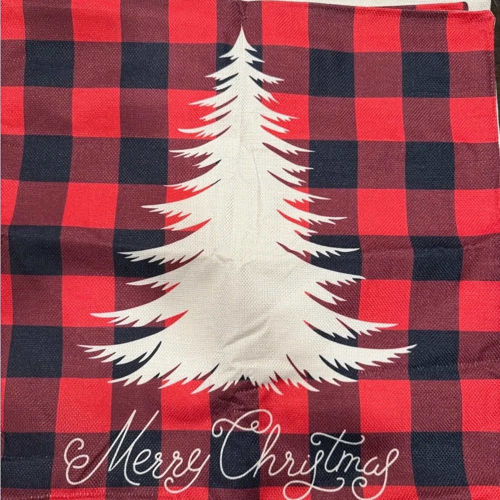 Festive Red and White Holiday Pillow Covers